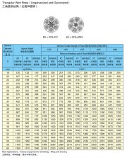 6V*37S+FC三角股钢丝绳（光面和镀锌）